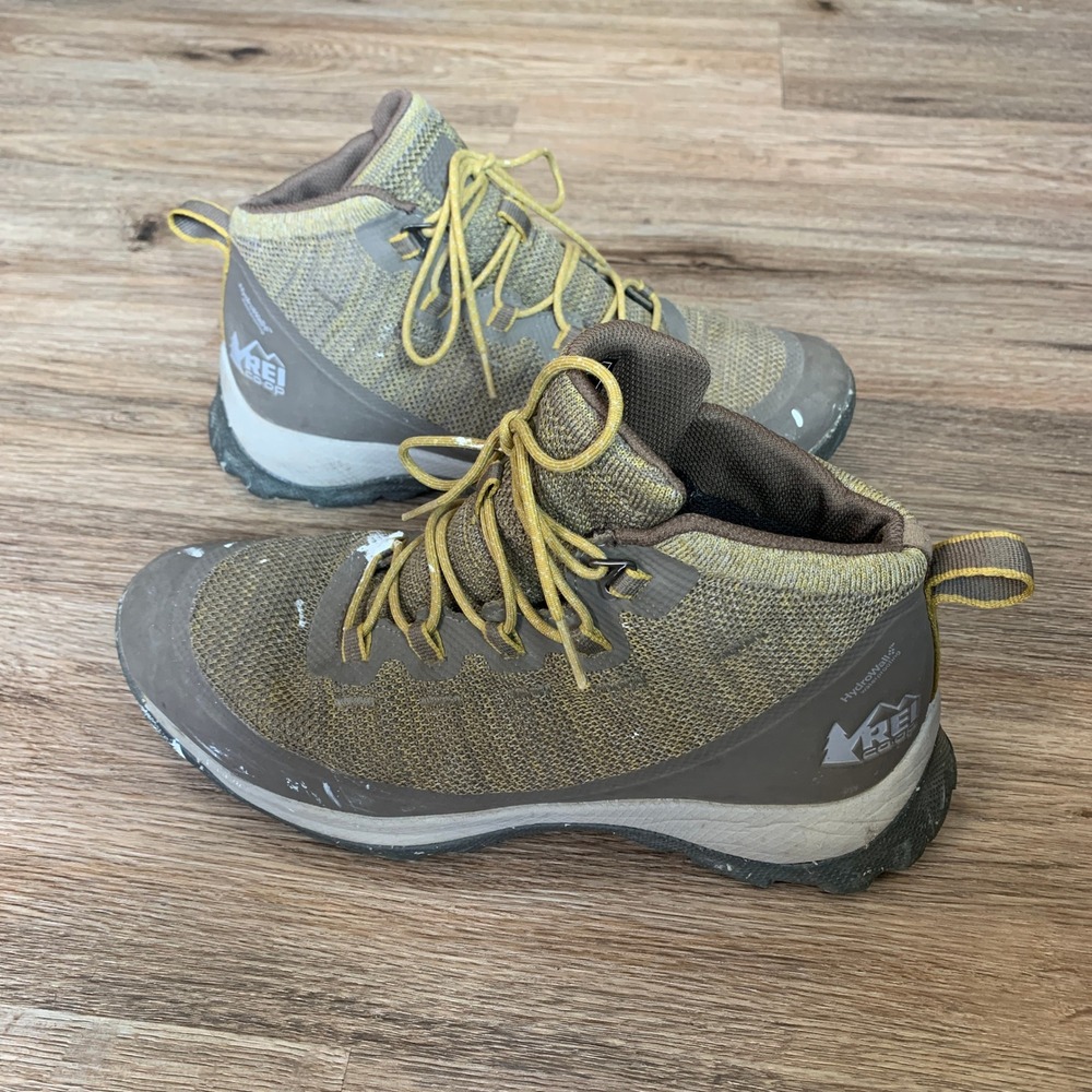 REI Co-op Flash Hiking Boots Brown Tan Waterproof Mid - Mens 10.5